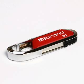 Флеш-память USB Mibrand Alligator 8GB Dark Red USB 2.0 MI2.0/AL8U7DR