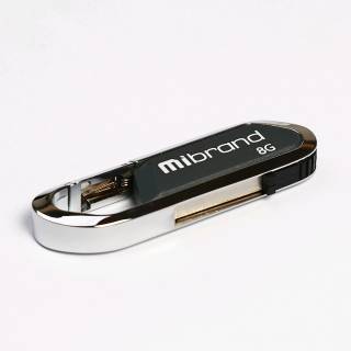 Флеш-память USB Mibrand Alligator 8GB Grey USB 2.0 MI2.0/AL8U7G