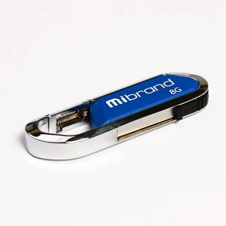 Флеш-память USB Mibrand Alligator 8GB Blue USB 2.0 MI2.0/AL8U7U
