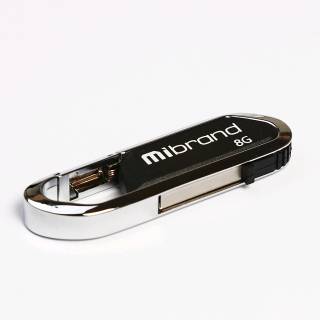 Флеш-память USB Mibrand Alligator 8GB Black USB 2.0 MI2.0/AL8U7B