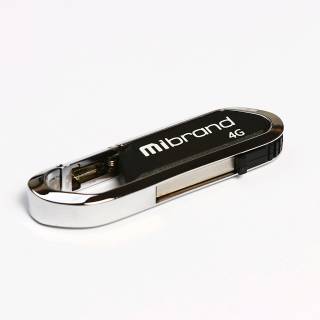 Флеш-память USB Mibrand Alligator 4GB Black USB 2.0 MI2.0/AL4U7B