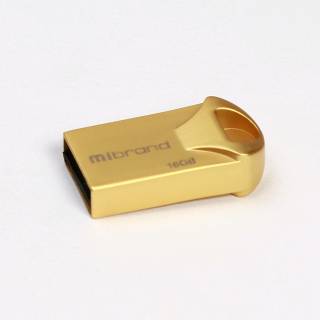Флеш-память USB Mibrand Hawk 16GB Gold USB 2.0 MI2.0/HA16M1G