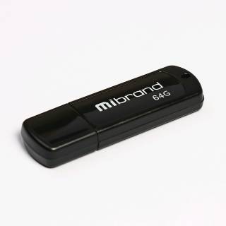 Флеш-память USB Mibrand Grizzly 64GB Black USB 2.0 MI2.0/GR64P3B