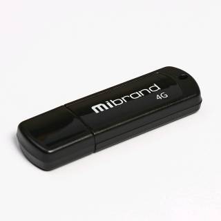 Флеш-память USB Mibrand Grizzly 4GB Black USB 2.0 MI2.0/GR4P3B