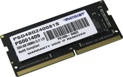 Оперативная память Patriot So-Dimm Original DDR4 8Gb 2400MHz CL17 PSD48G240081S