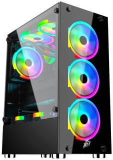 Корпус 1STPLAYER Rainbow V2-A-4R1 Color LED Black