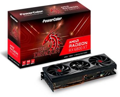 Видеокарта PowerColor Red Dragon Radeon RX 6800 XT 16GB AXRX 6800XT 16GBD6-3DHR/OC