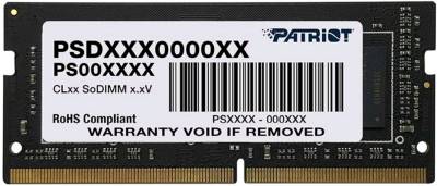 Оперативная память Patriot So-Dimm Signature Line DDR4 4GB 2666MHz CL19 PSD44G266682S