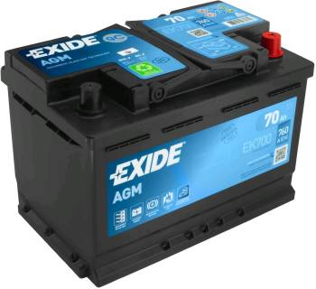 Exide AGM 70Ah-12v R EK700