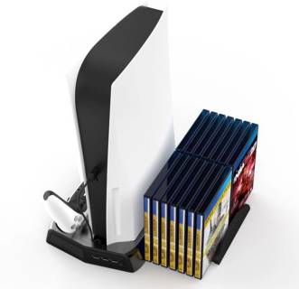 Вертикальная подставка для Sony PlayStation PS5 с отделением под диски LP13833