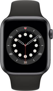 Apple Watch Series 6 44mm Space Gray Aluminum Case with Black Sport Band M00H3 M00H3UL/A