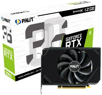 Видеокарта Palit GeForce RTX 3060 StormX 12GB NE63060019K9-190AF