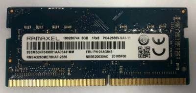 Оперативная память Ramaxel So-Dimm DDR4 8GB 2666MHz CL19 RMSA3260ME78HAF-2666