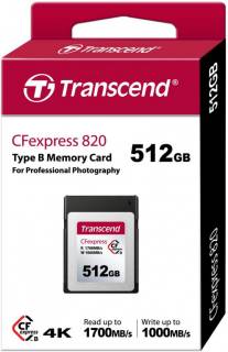 Карта памяти Transcend CFExpress 820 Type B 512GB TS512GCFE820