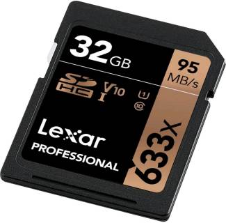 Карта памяти Lexar SDXC Professional 633x 32GB LSD32GCB633