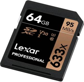 Карта памяти Lexar SDXC Professional 633x 64GB LSD64GCB633