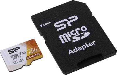 Карта памяти Silicon Power microSDXC Superior Pro Colorful 256GB + Adapter SP256GBSTXDU3V20AB