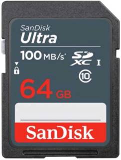 Карта памяти SanDisk SDXC Ultra 64GB SDSDUNR-064G-GN3IN
