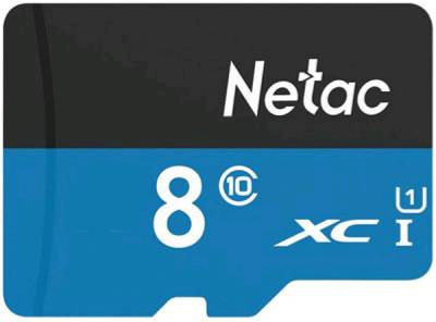 Карта памяти Netac microSDXC P500 Standard 8GB NT02P500STN-008G-S