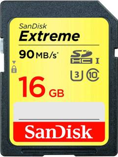 Карта памяти SanDisk SDHC Extreme 16GB SDSDXNE-016G-GNCI2