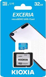 Карта памяти Kioxia microSDHC Exceria 32GB + Adapter LMEX1L032GG2