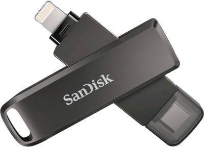 Флеш-память USB SanDisk iXpand Drive Luxe 128GB Black USB 3.0 Type-C + Lightning Apple SDIX70N-128G-GN6NE