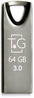 Флеш-память USB T&G 117 Metal Series 64GB Black USB 2.0 TG117BK-64G3