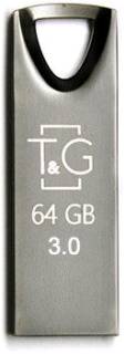 Флеш-память USB T&G 117 Metal Series 64GB Black USB 2.0 TG117BK-64G3