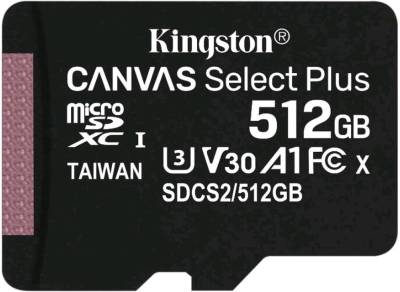 Карта памяти Kingston Canvas Select Plus microSDXC 512GB SDCS2/512GBSP