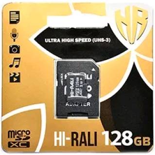 Карта памяти HI-RALI microSDXC 128GB + adapter HI-128GBSD10U3-01