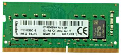 Оперативная память Kingston So-Dimm DDR4 8GB 3200MHz CL22 LV32D4S2S8HD-8