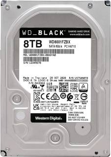 Внутренний HDD/SSD Western Digital WD Black Performance 8TB 7200rpm 256MB WD8001FZBX