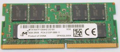 Оперативная память Micron So-Dimm DDR4 8GB 2133MHz CL15 MTA16ATF1G64HZ-2G1B1