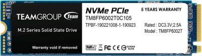 Внутренний HDD/SSD Team MP33 2TB M.2 2280 NVMe PCIe 3.0 x4 TLC TM8FP6002T0C101