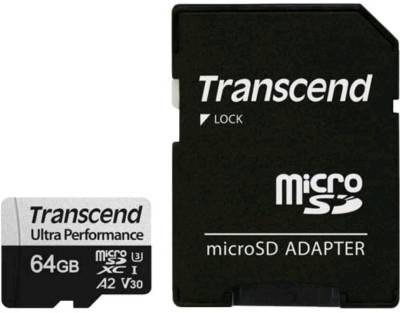 Карта памяти Transcend microSDXC 340S 64GB + Adapter TS64GUSD340S