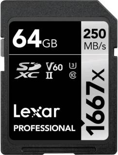 Карта памяти Lexar Professional 1667x SDXC 64GB LSD64GCB1667