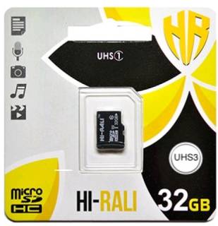 Карта памяти HI-RALI microSDXC 32GB HI-32GBSD10U3-00