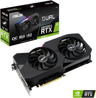 Видеокарта ASUS Dual GeForce RTX 3060 Ti V2 OC Edition 8GB DUAL-RTX3060TI-O8G-V2