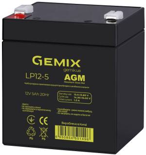 Аккумуляторная батарея Gemix 12V 5Ah AGM LP12-5