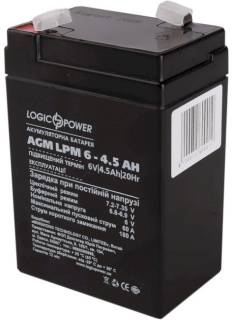 Аккумуляторная батарея LogicPower AGM LPM 6V - 4.5 Ah 3860