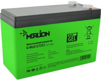 Аккумуляторная батарея Merlion 12V 7.2Ah (G-MLG1272F2)