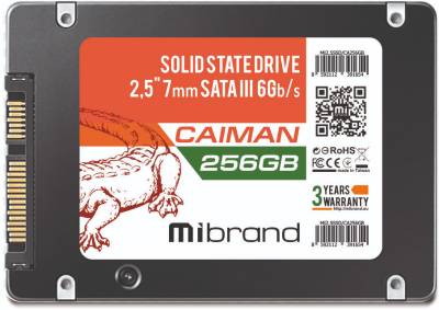 Внутренний HDD/SSD Mibrand Caiman 256GB 3D TLC MI2.5SSD/CA256GB