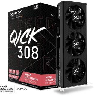 Видеокарта XFX Speedster QICK 308 Radeon RX 6600 XT Black 8GB RX-66XT8LBDQ