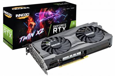 Видеокарта Inno3D GeForce RTX 3060 Twin X2 LHR 12GB N30602-12D6-119032AH