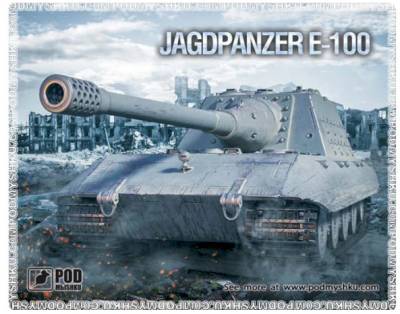 Игровая поверхность Podmyshku Танк Jagdpanzer E-100