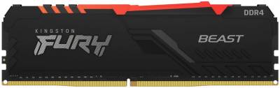 Оперативная память Kingston Fury Beast RGB DDR4 16GB 3733MHz CL19 KF437C19BB1A/16