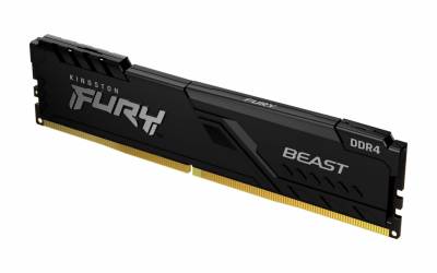 Оперативная память Kingston Fury Beast Black DDR4 16GB 3733MHz CL19 KF437C19BB1/16