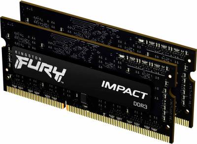 Оперативная память Kingston So-Dimm FURY Impact DDR3 16GB (2x8GB) 1866MHz CL11 Kit KF318LS11IBK2/16