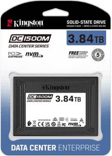 Внутренний HDD/SSD Kingston DC1500M 3.84TB U.2 NVMe PCIe Gen 3.0 x4 TLC SEDC1500M/3840G