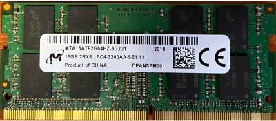 Оперативная память Micron So-Dimm DDR4 16GB 3200MHz CL22 MTA16ATF2G64HZ-3G2J1